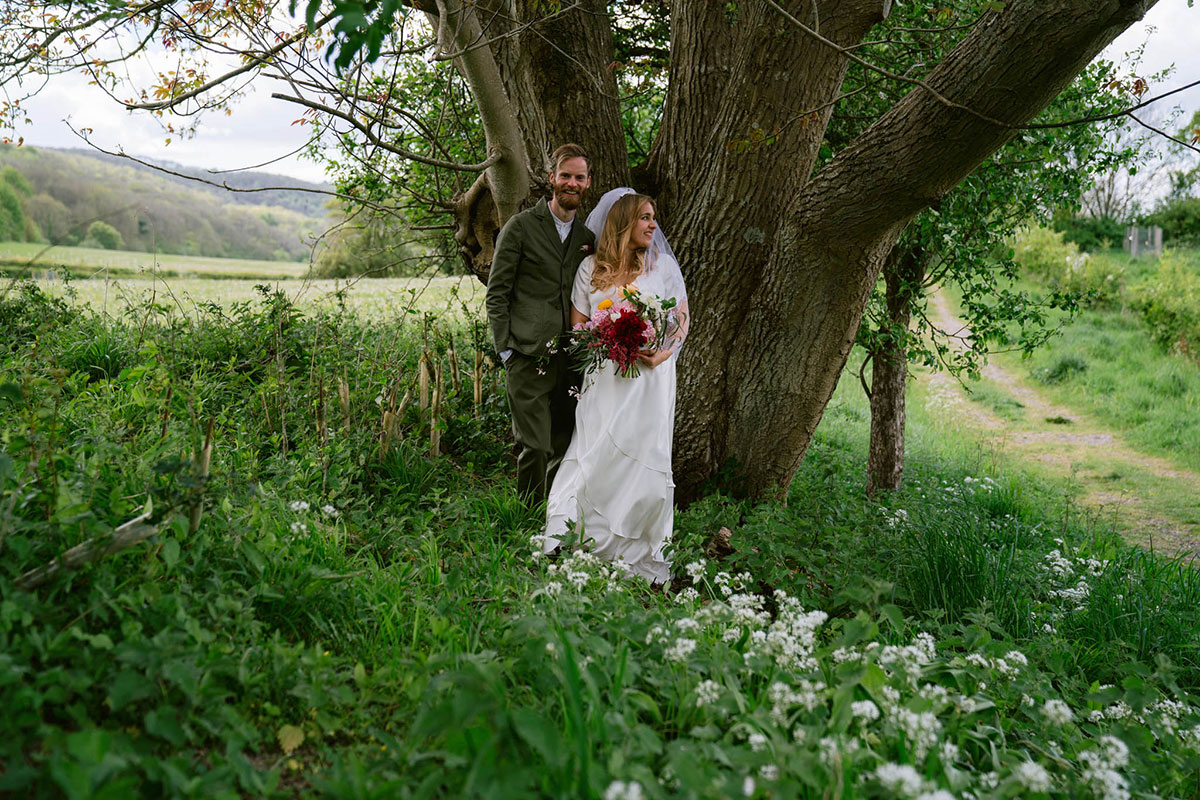 Outdoor Festival Wedding at Duncton Mill Fishery