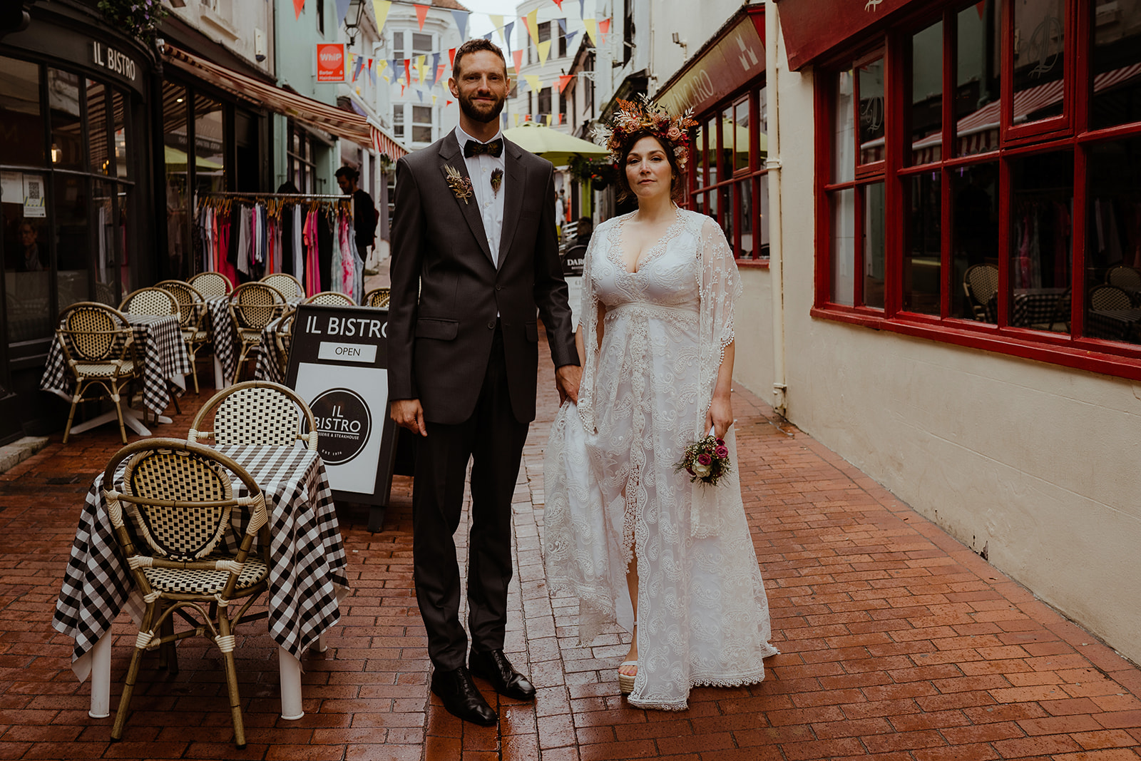 Rainy Brighton Town Hall WEDDING
