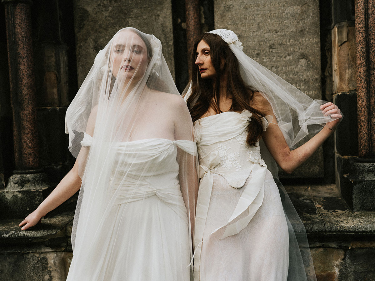 Luna Bea Bride – Gothic Bridal Editorial, Edinburgh