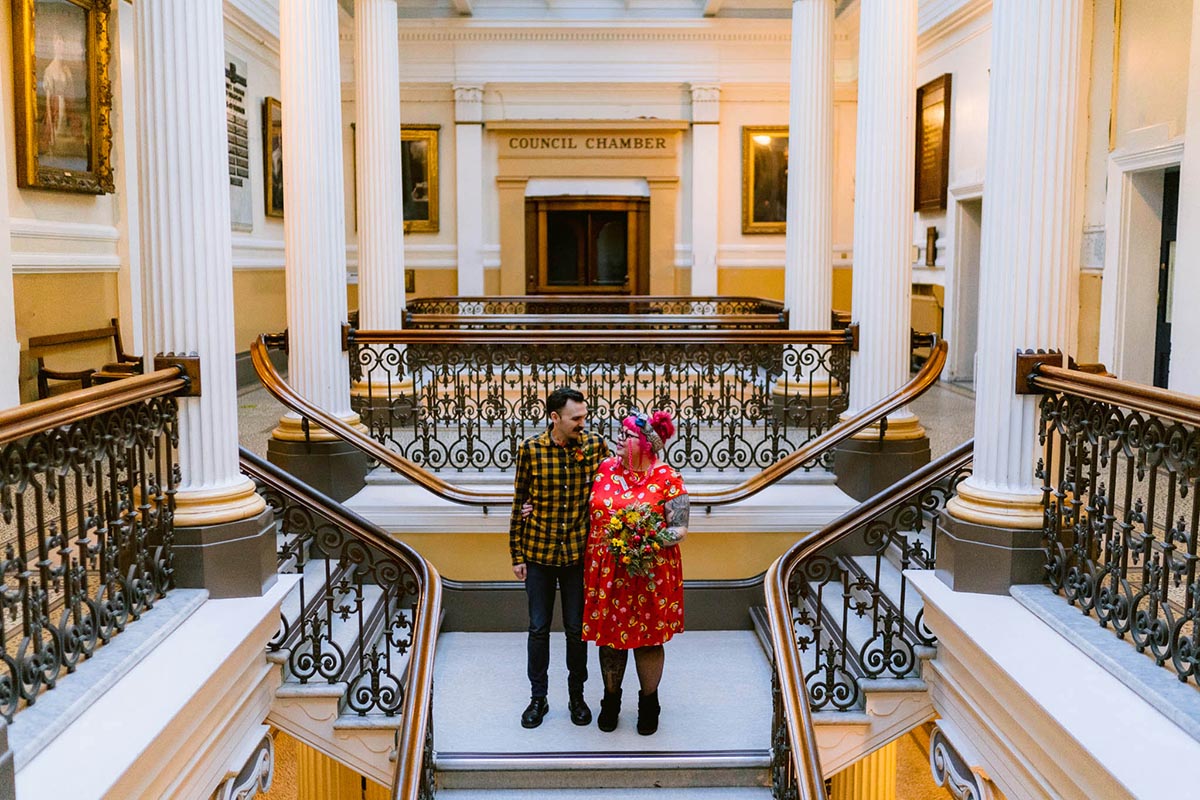 Couple in Brighton town hall for their minimony wedding